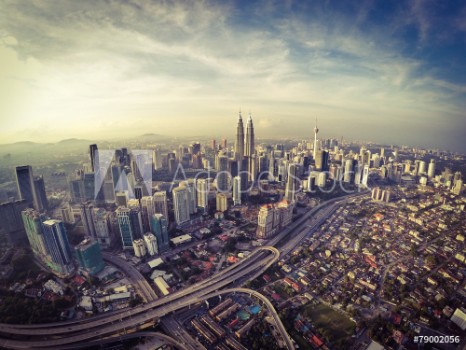 Picture of Kuala lumpur city from aerial view